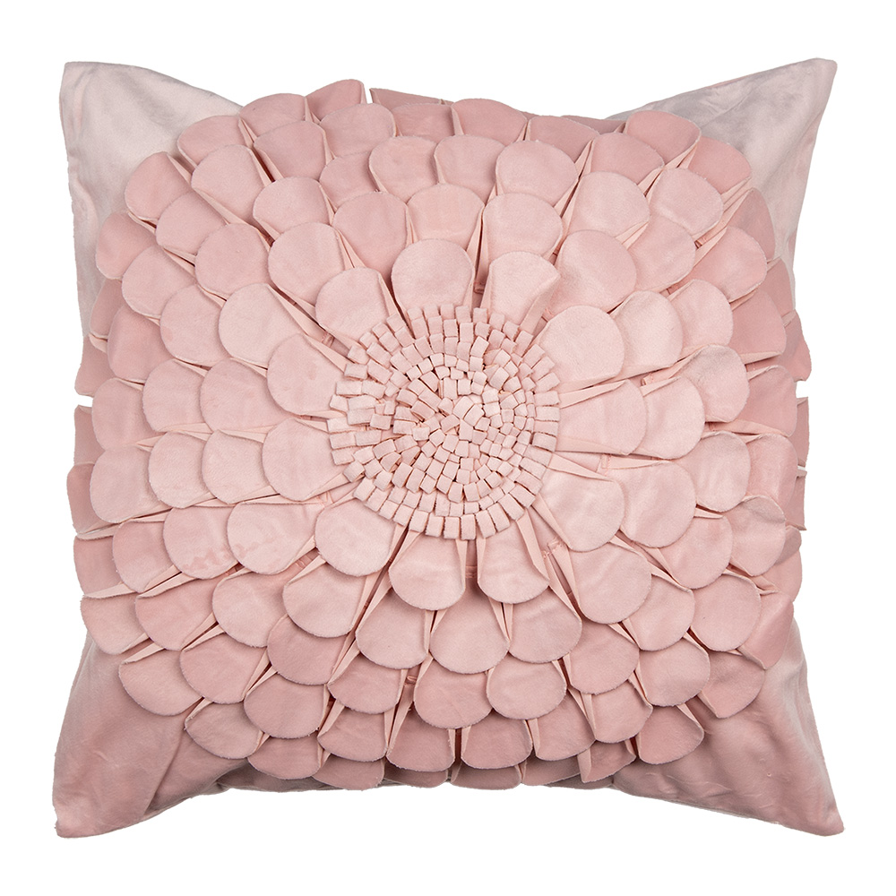 Clayre & Eef | Kussenhoes Roze 45x45 cm | KT021.363