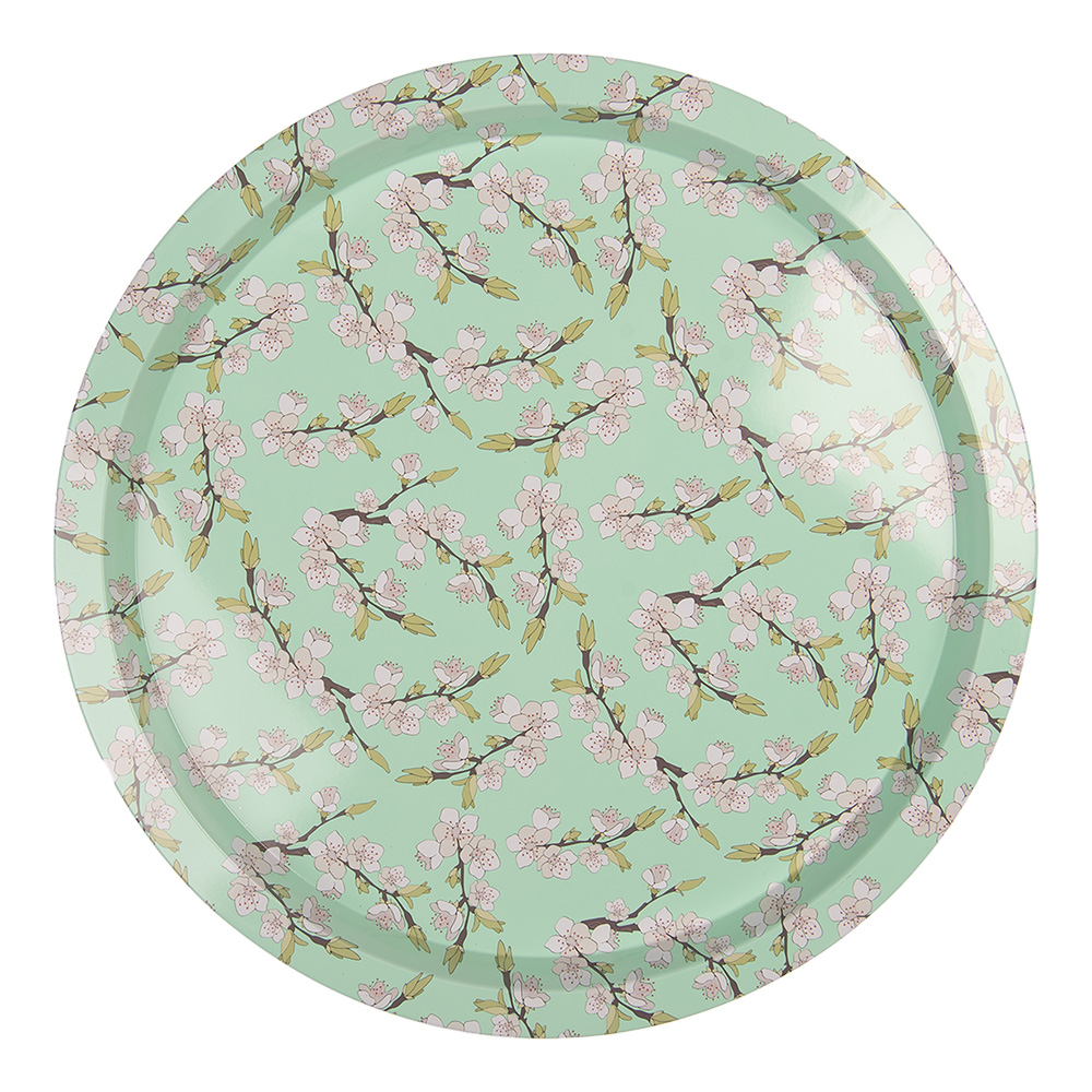 Clayre & Eef | Decoratief Dienblad Groen ø 32x2 cm | 6BL0181