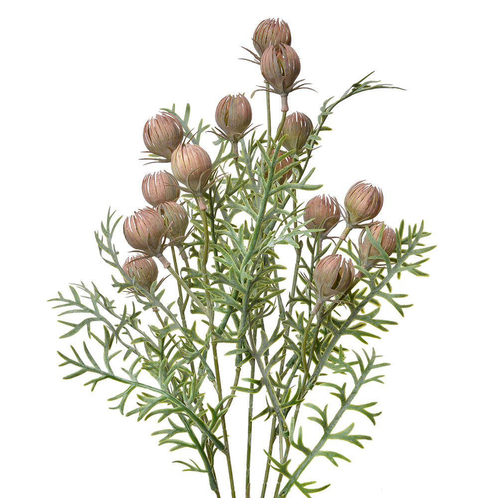 Clayre & Eef | Decoratie tak met bloemen Roze Groen 16x16x47 cm | 6PL0349P