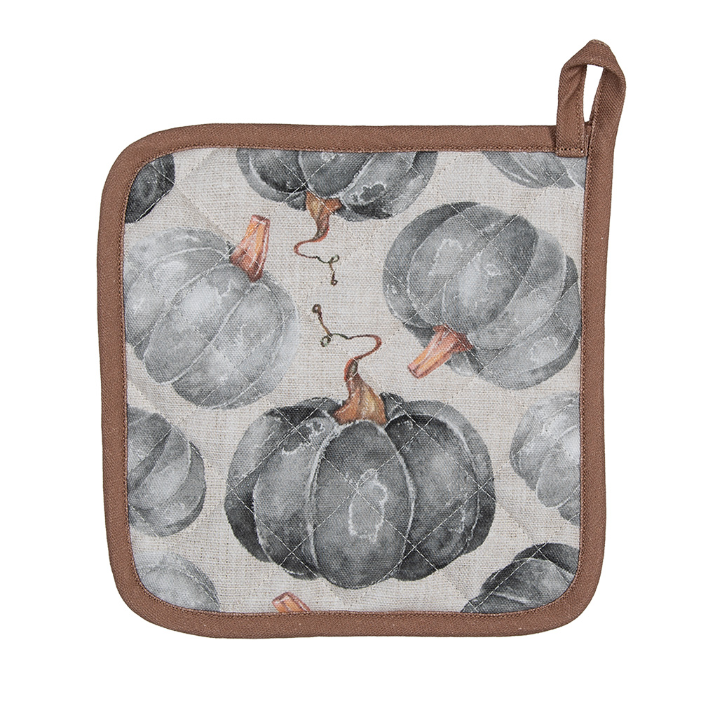 Clayre & Eef | Pannenlap Grijs Beige 20x20 cm | CSP45