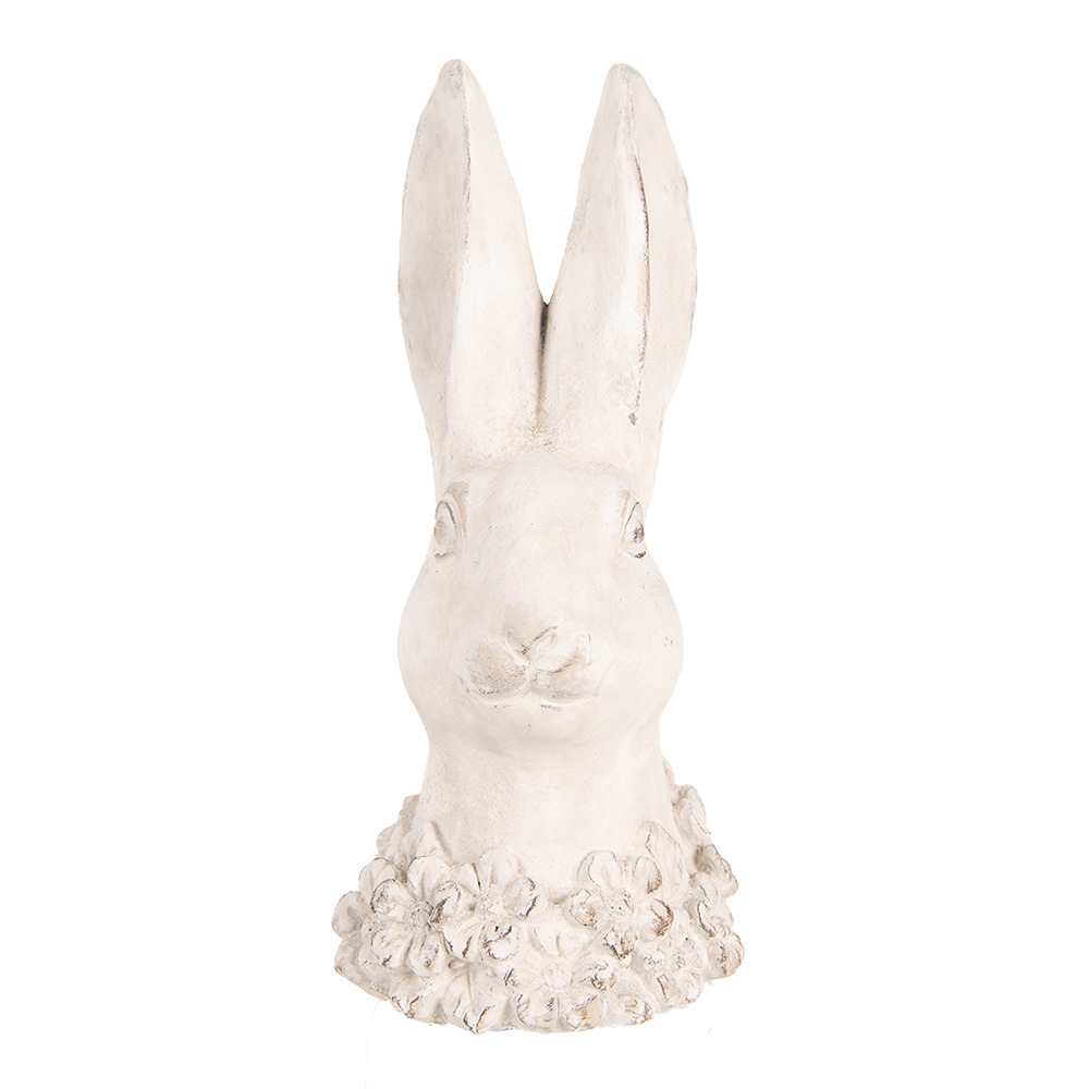 Clayre & Eef | Decoratie Beeld Konijn Beige 11x11x24 cm | 6TE0558