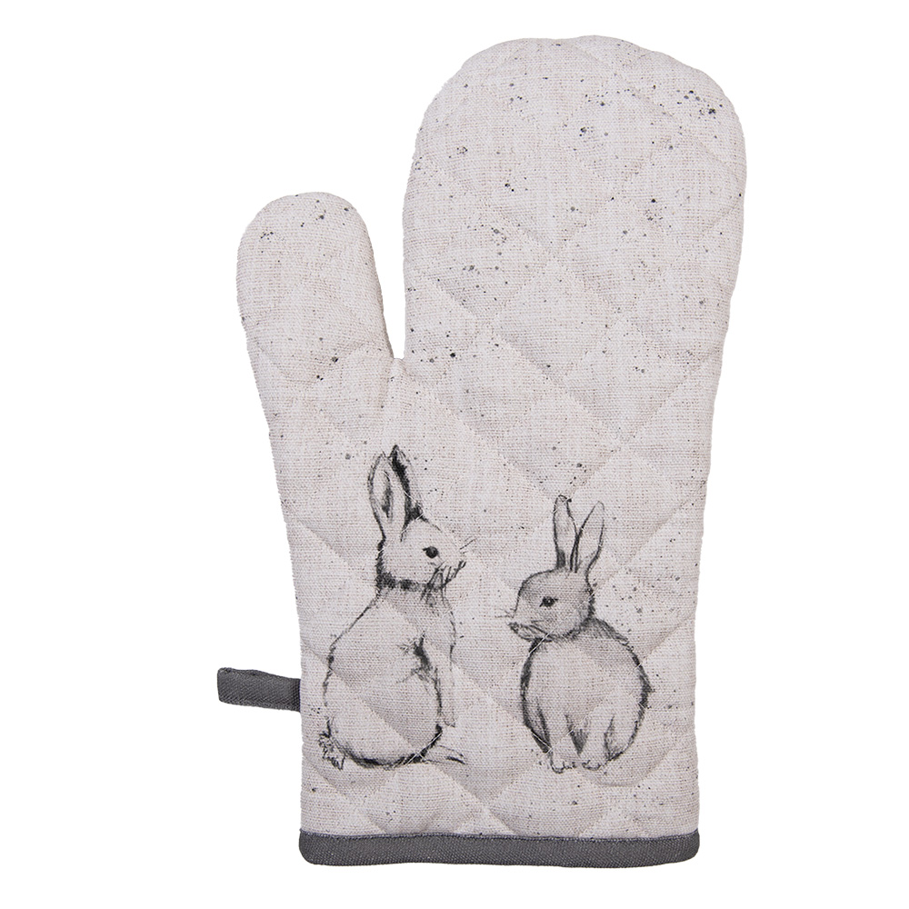 Clayre & Eef | Ovenwant Beige Grijs 18x30 cm | BNS44