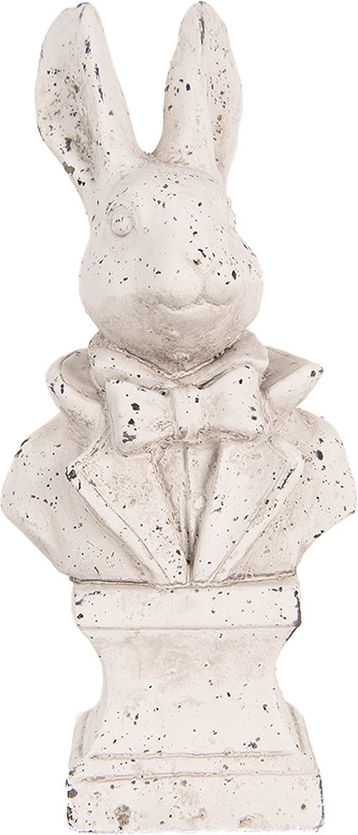 Clayre & Eef | Decoratie Beeld Konijn Beige 11x8x24 cm | 6TE0562