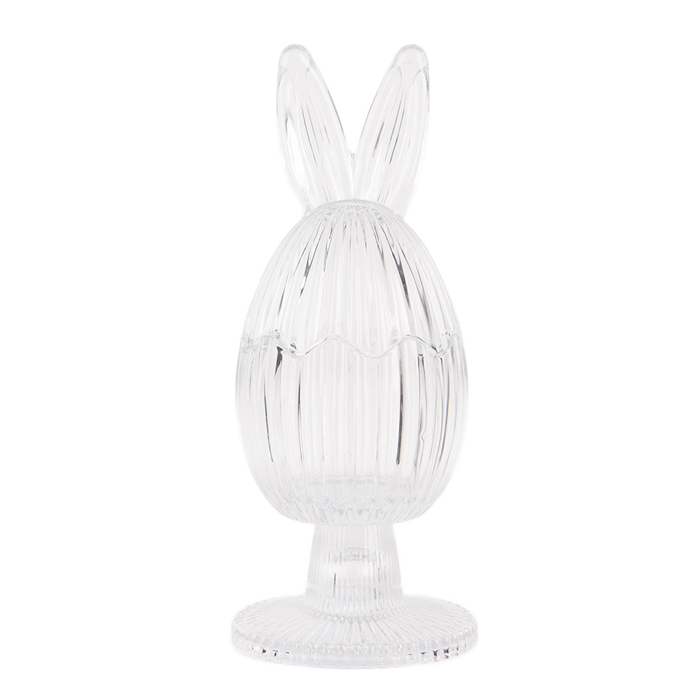Clayre & Eef | Voorraadpot Deksel Transparant ø 9x22 cm | 6GL4927