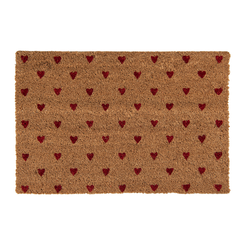 Clayre & Eef | Deurmat Binnen Bruin Rood 60x40x2 cm | LVTMC