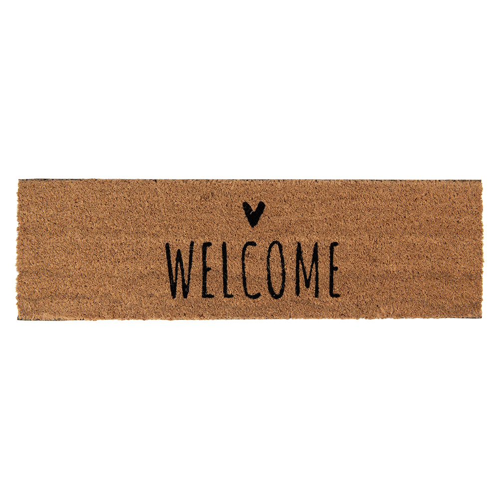 Clayre & Eef | Deurmat bruin zwart 75x22x2 cm | MC259