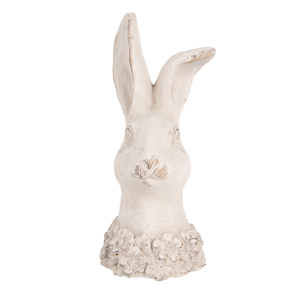 Clayre & Eef | Decoratie Beeld Konijn Beige 12x10x24 cm | 6TE0557