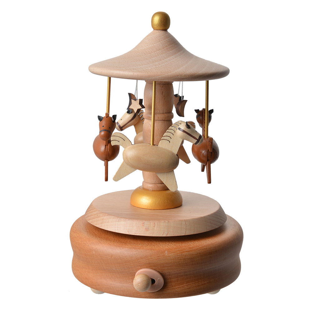 Clayre & Eef | Muziekdoos Beige ø 11x17 cm | 65666