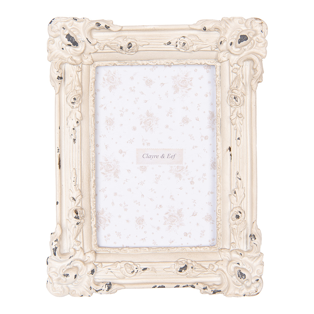 Clayre & Eef | Fotolijst Beige 17x3x21 cm / 10x15 cm | 2F1215