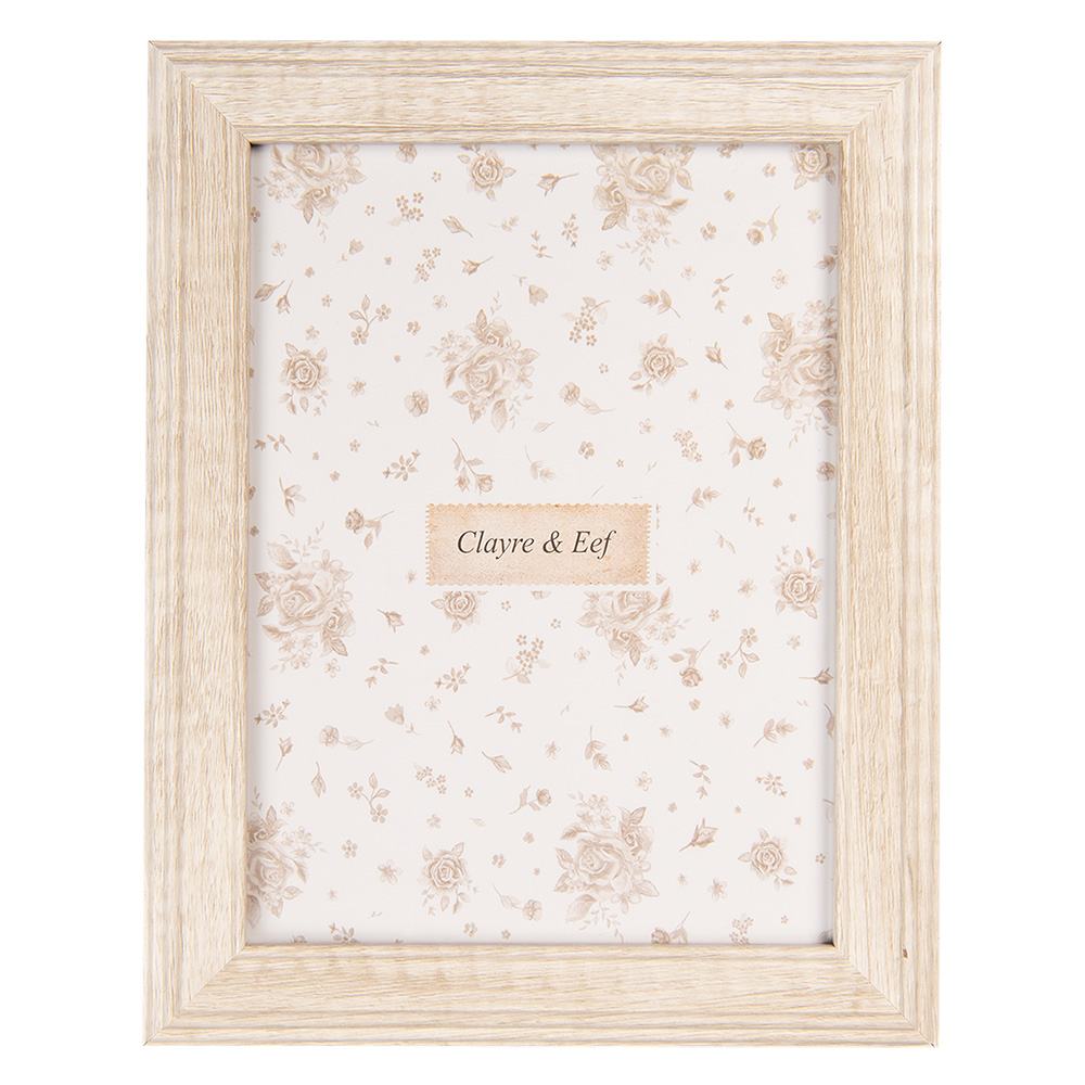 Clayre & Eef | Fotolijst Beige 19x2x24 cm / 15x20 cm | 2F1228L