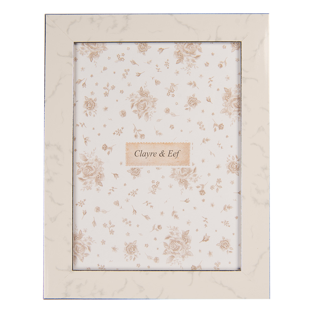 Clayre & Eef | Fotolijst Grijs Beige 17x2x22 cm / 13x18 cm | 2F1233M