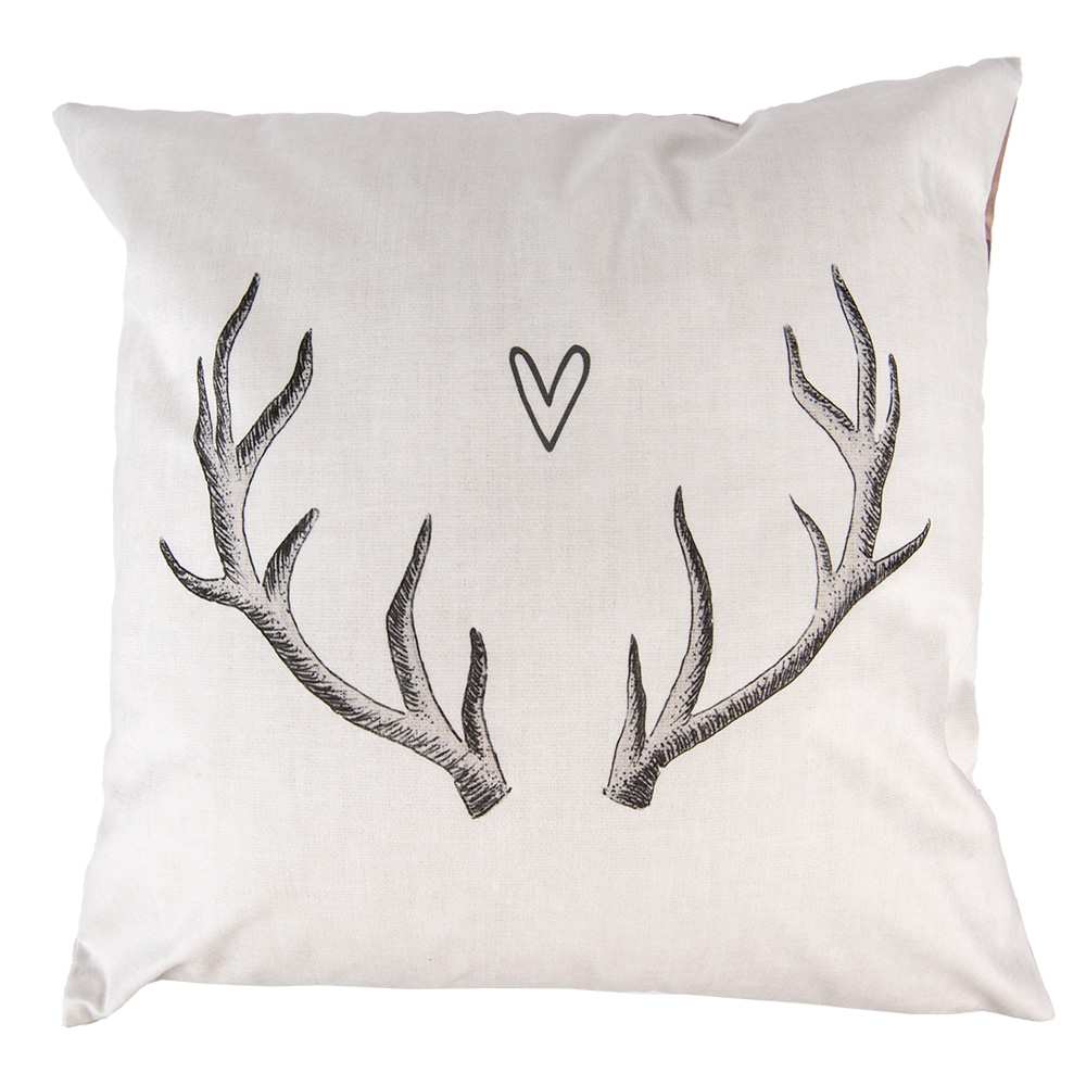 Clayre & Eef | Kussenhoes Beige Bruin 45x45 cm | NWV20-1