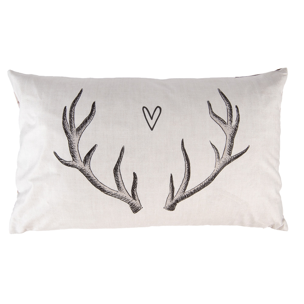 Clayre & Eef | Kussenhoes Beige Bruin 30x50 cm | NWV36-5
