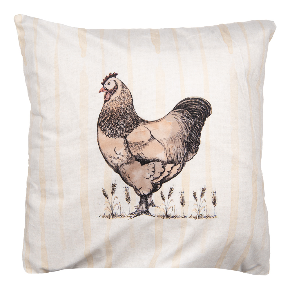 Clayre & Eef | Kussenhoes Beige Bruin 45x45 cm | RFL24