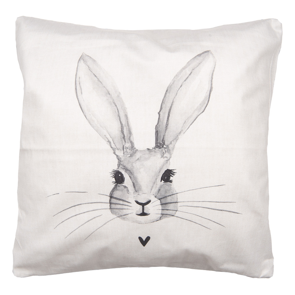 Clayre & Eef | Kussenhoes Beige Grijs 45x45 cm | RUB22-1