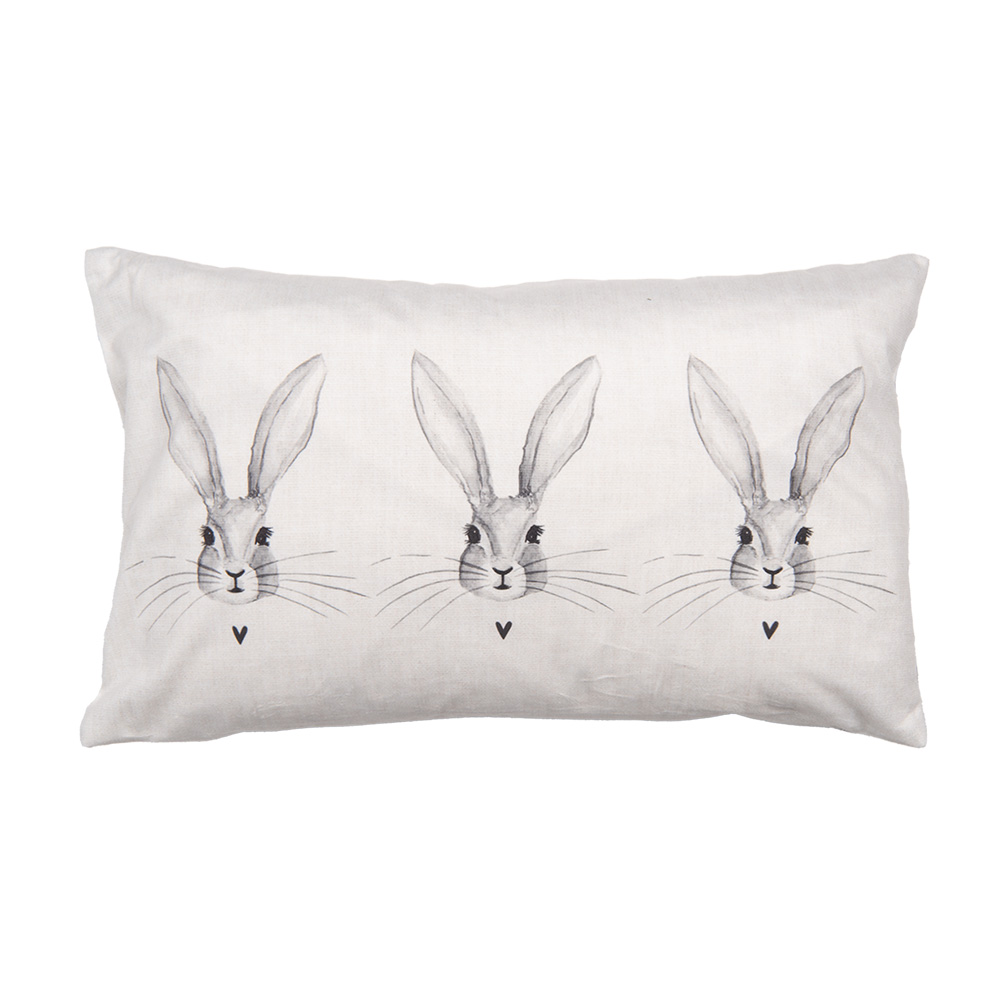 Clayre & Eef | Kussenhoes Beige Grijs 30x50 cm | RUB36