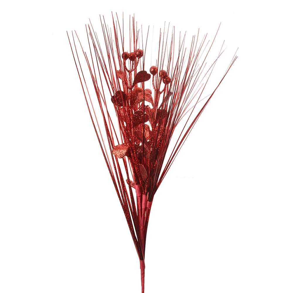 Clayre & Eef | Decoratie tak Rood 31x6x78 cm | 5PL0171