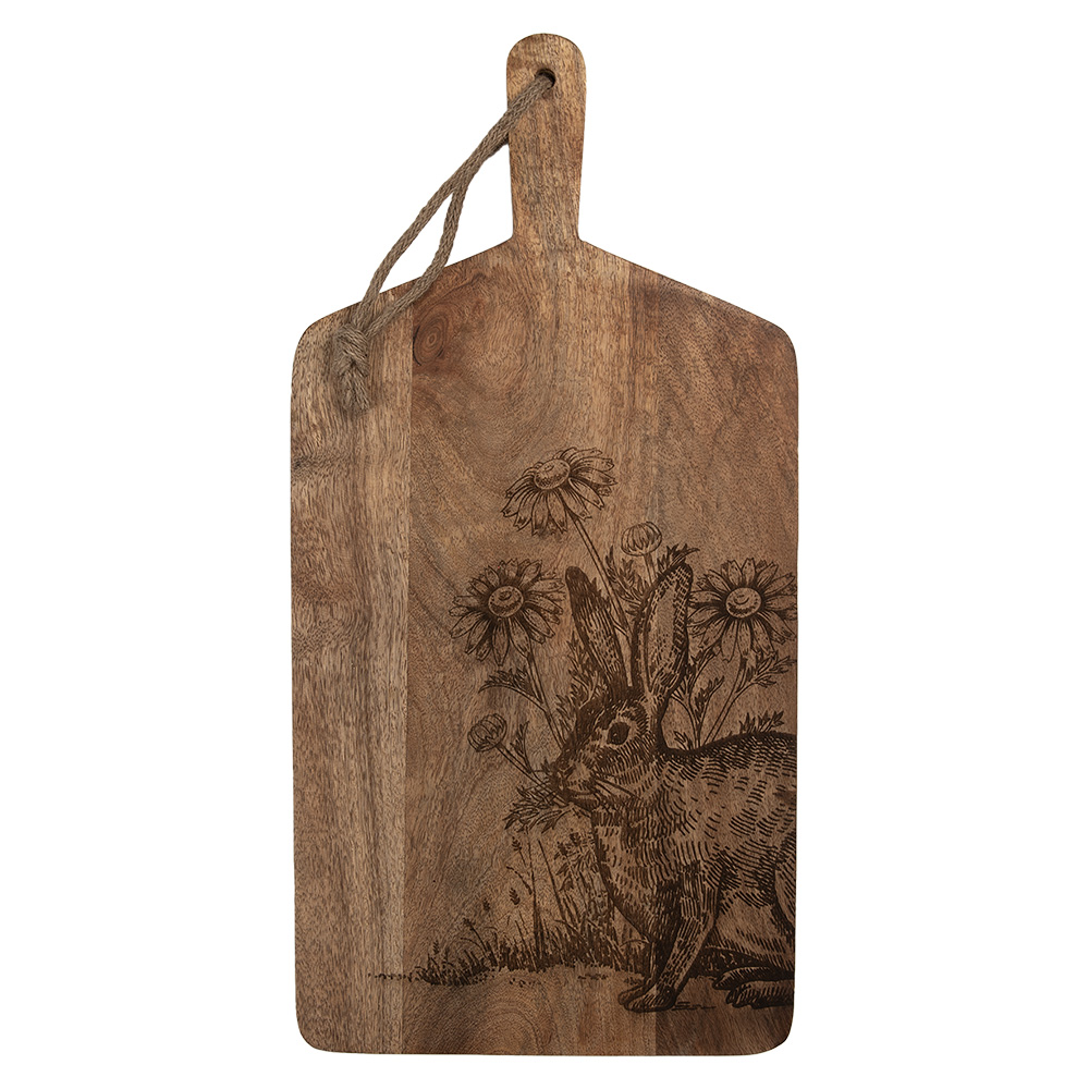 Clayre & Eef | Decoratie  Snijplank Bruin 25x2x50 cm | 6H2390