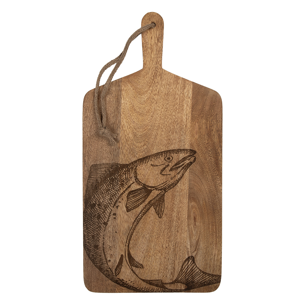 Clayre & Eef | Decoratie Snijplank Bruin 25x2x50 cm | 6H2391