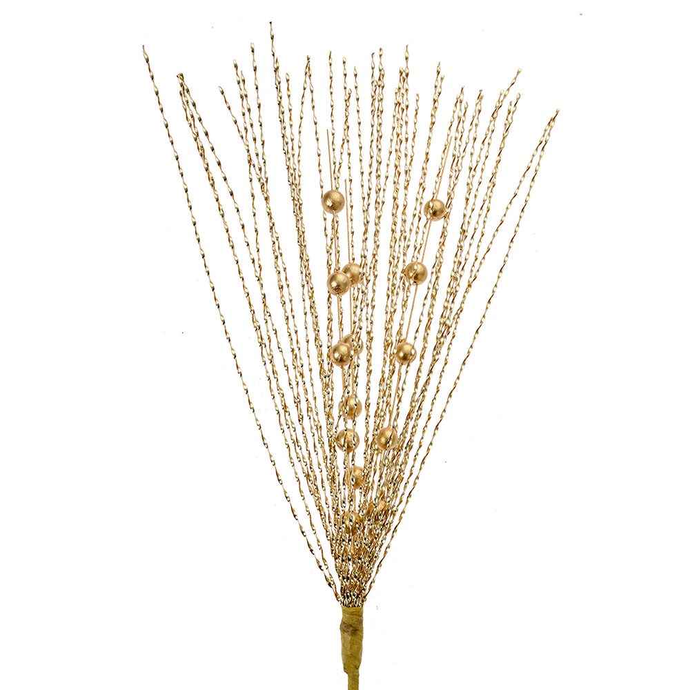 Clayre & Eef | Kerstdecoratie Goudkleurig 12x4x60 cm | 66130