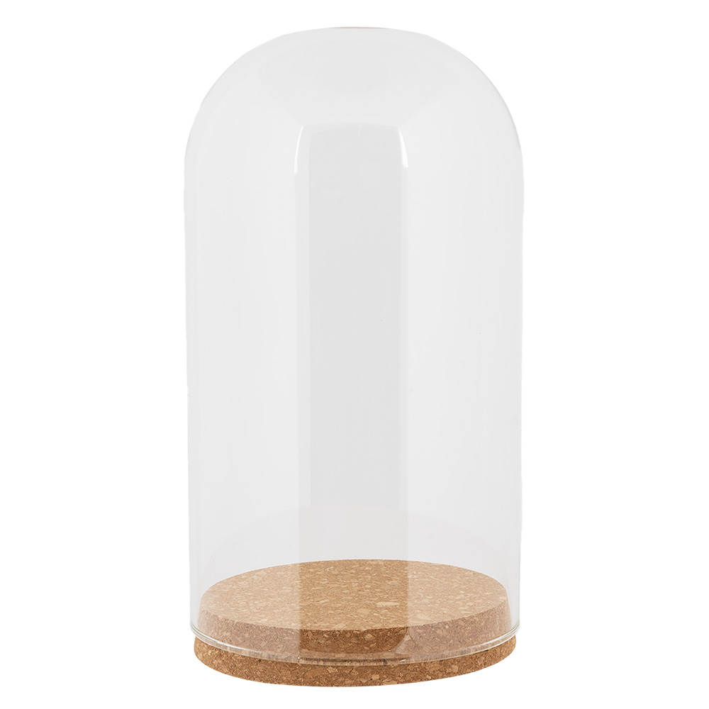Clayre & Eef | Stolp Transparant ø 12x22 cm | 6GL5192