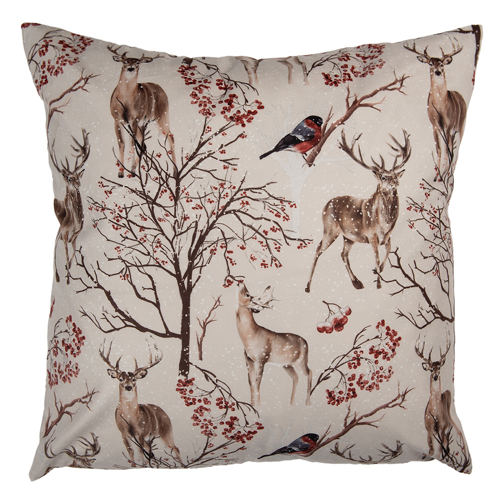 Clayre & Eef | Kussenhoes Beige Bruin 45x45 cm | KT021.402