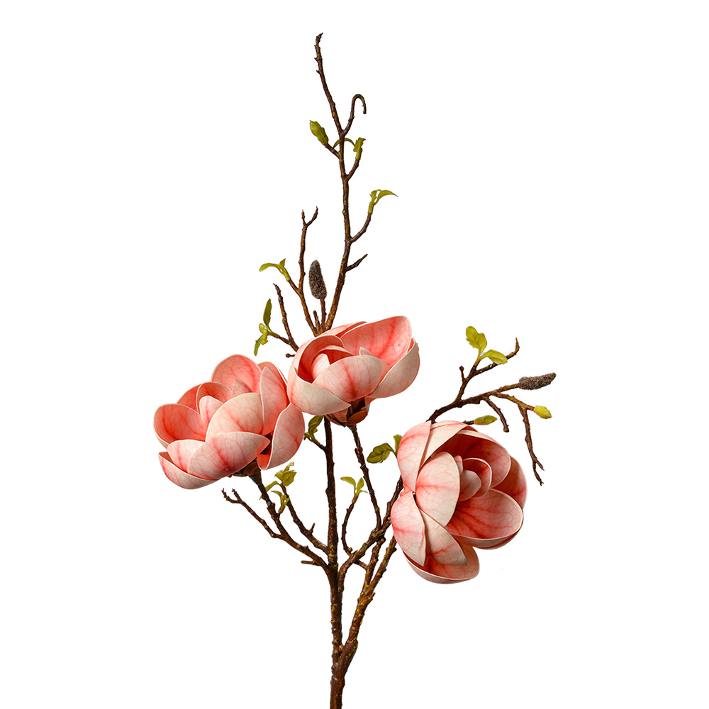 Clayre & Eef | Decoratie tak met bloemen Roze Bruin 20x20x106 cm | 5PL0169P