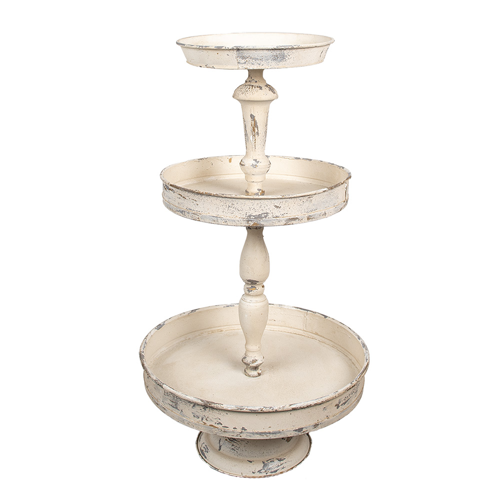 Clayre & Eef | Etagère Beige ø 42x75 cm | 6Y5718