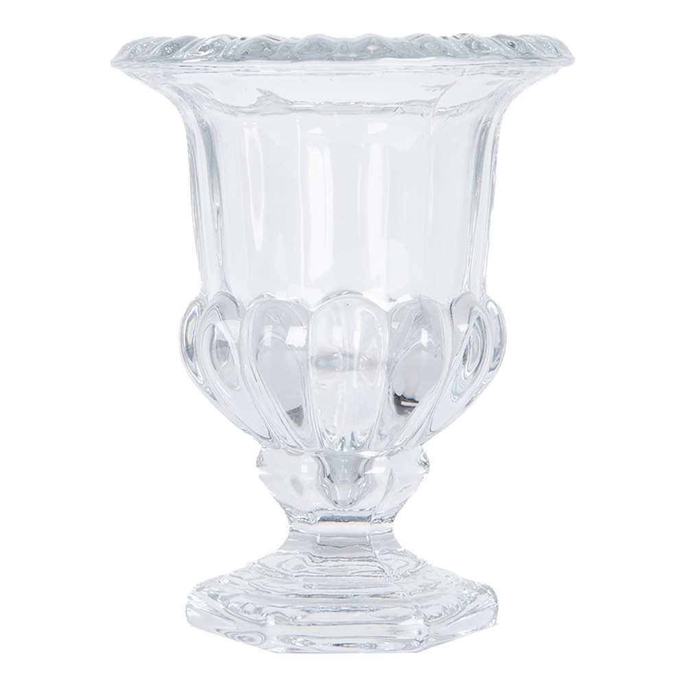 Clayre & Eef | Vazen Glas Transparant ø 12x15 cm | 6GL5031