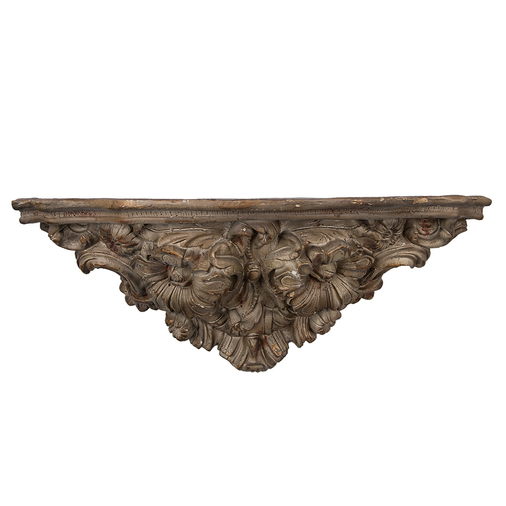 Clayre & Eef | Wandrek Bruin Grijs 73x21x29 cm | 5MG0059