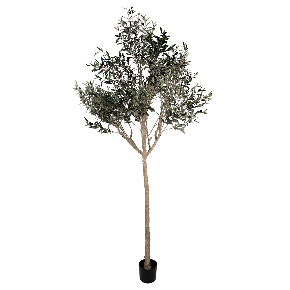 Clayre & Eef | Decoratie Olijfboom Groen Beige 120x80x240 cm | 5PL0139