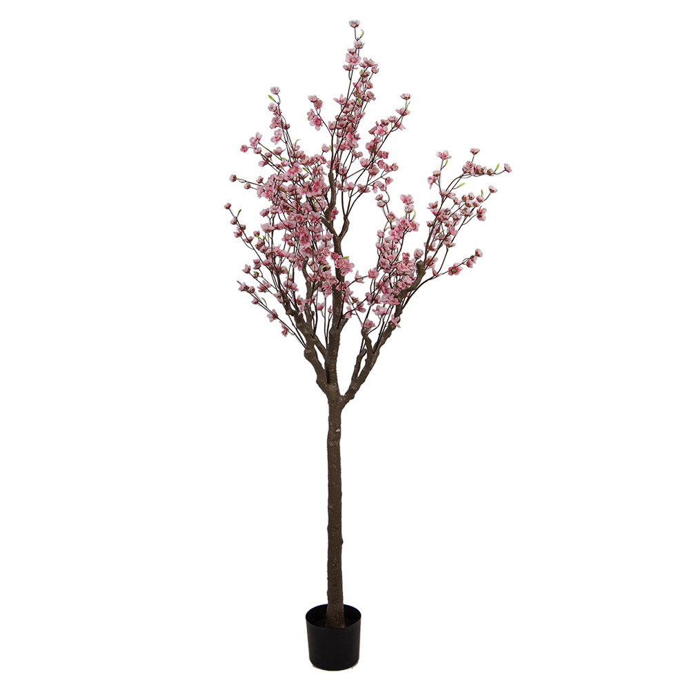 Clayre & Eef | Decoratie Kersenbloesem boom Roze Bruin 45x45x185 cm | 5PL0143