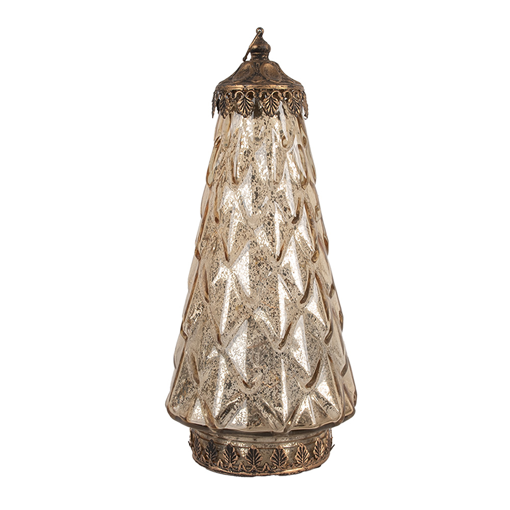 Clayre & Eef | Decoratie met LED Groen ø 13x28 cm / 2xAAA | 6GL5227