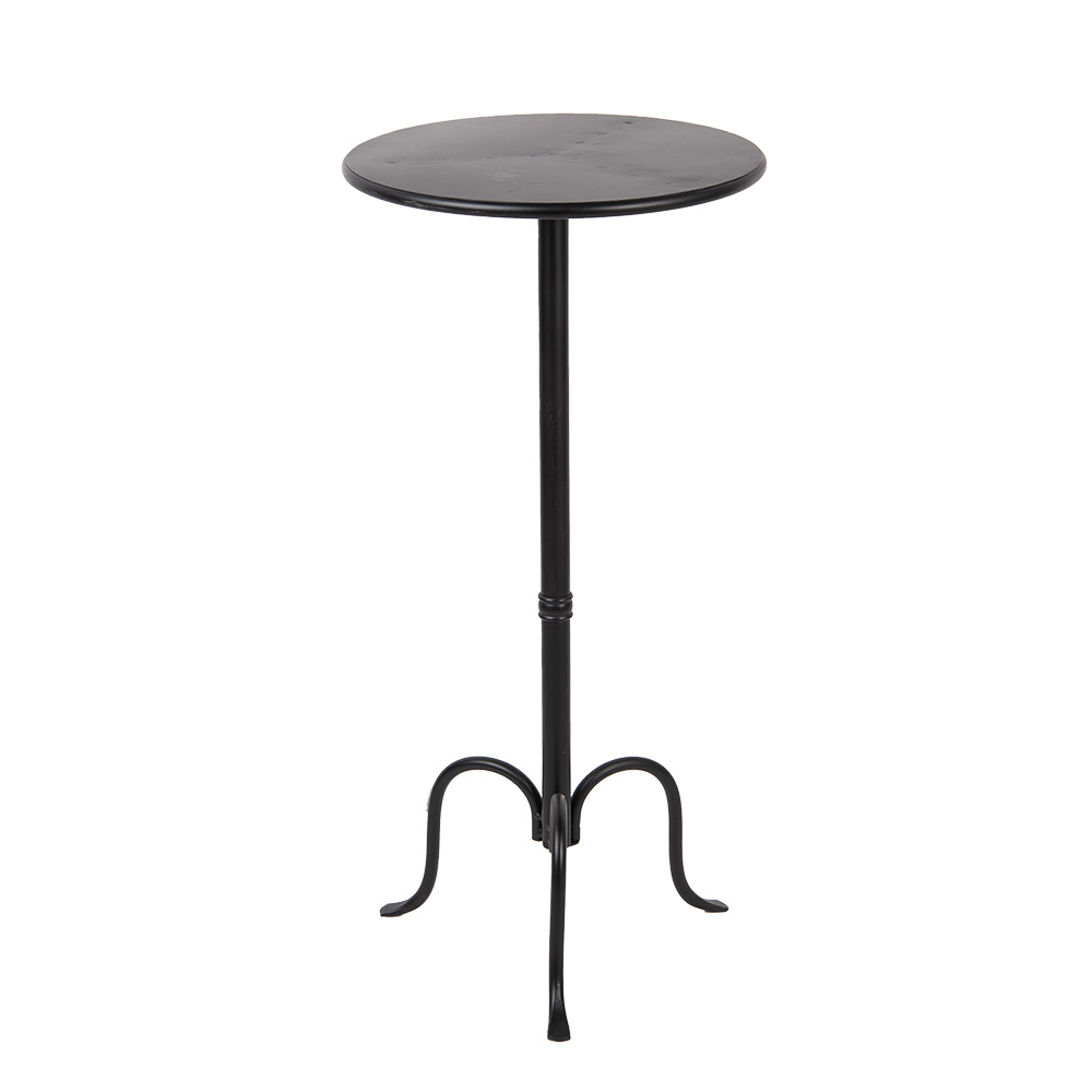 Clayre & Eef | Bijzettafel Zwart ø 38x78 cm | 6Y5799