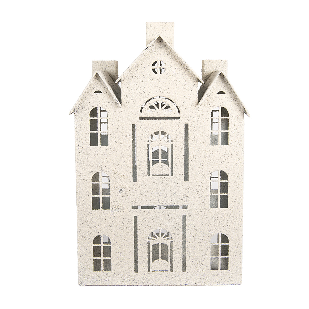 Clayre & Eef | Decoratie Huis Beige 26x16x40 cm | 6Y5930
