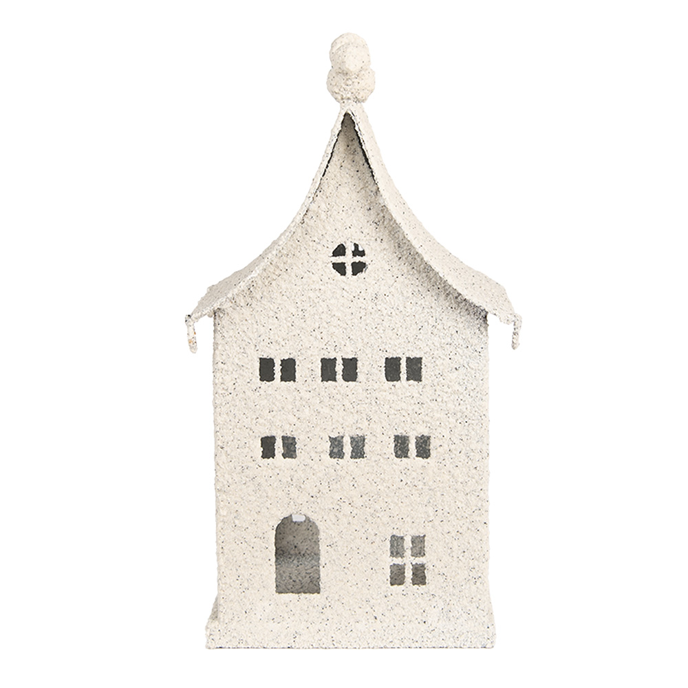 Clayre & Eef | Decoratie Huis Beige 14x15x28 cm | 6Y5934