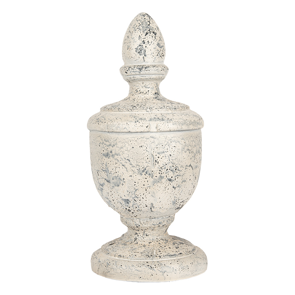 Clayre & Eef | Decoratie Ornament Beige Grijs ø 22x48 cm | 5MG0067