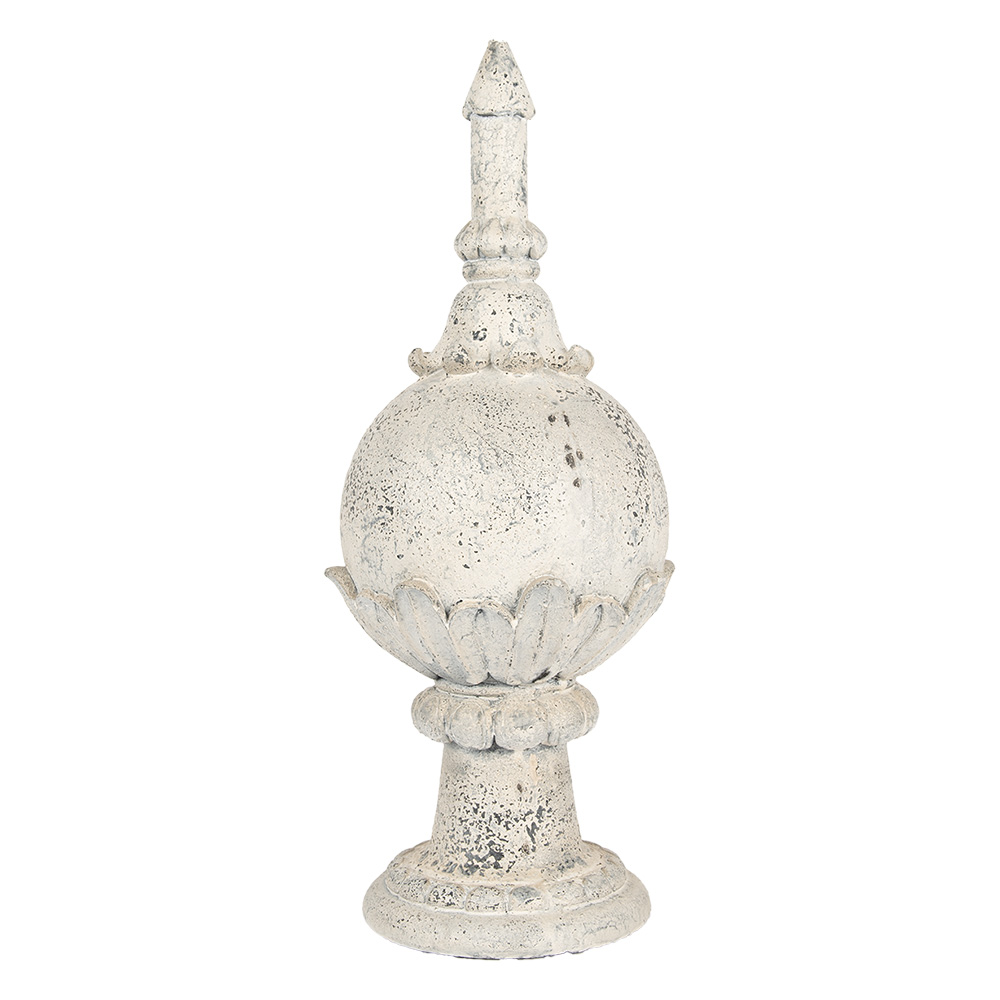 Clayre & Eef | Decoratie Ornament Beige Grijs ø 24x61 cm | 5MG0069