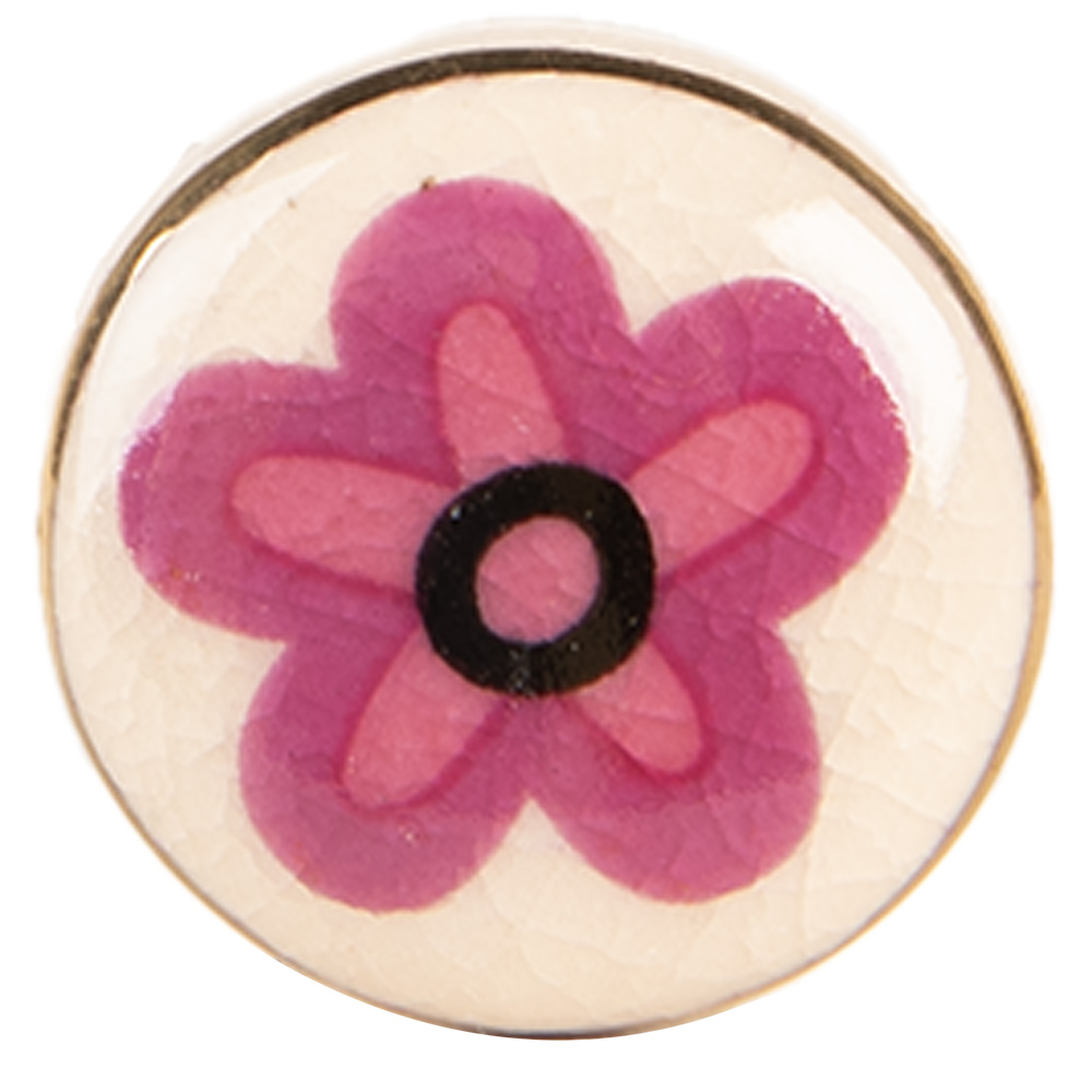 Clayre & Eef | Deurknop Beige Roze ø 3x3 cm / S3 cm | 66276
