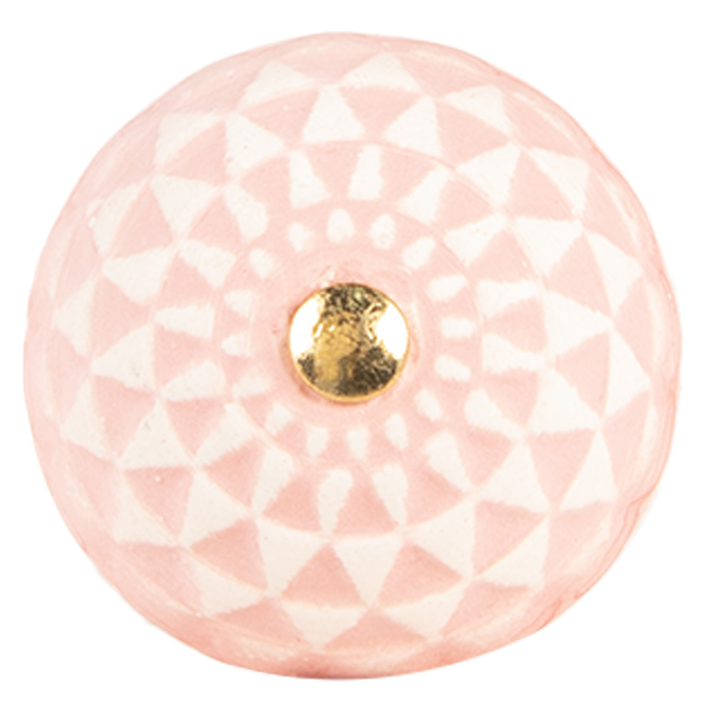 Clayre & Eef | Deurknop Roze Beige ø 4x3 cm / S3 cm | 66282