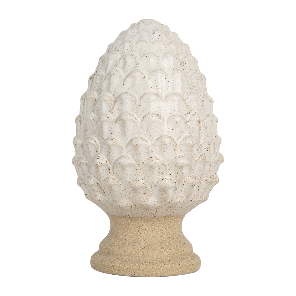 Clayre & Eef | Decoratie Dennenappel Beige ø 9x15 cm | 6CE2179