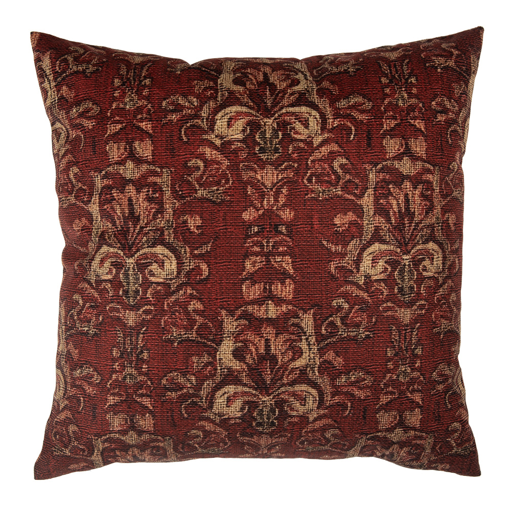 Clayre & Eef | Kussenhoes Rood Geel 45x45 cm | KT021.427
