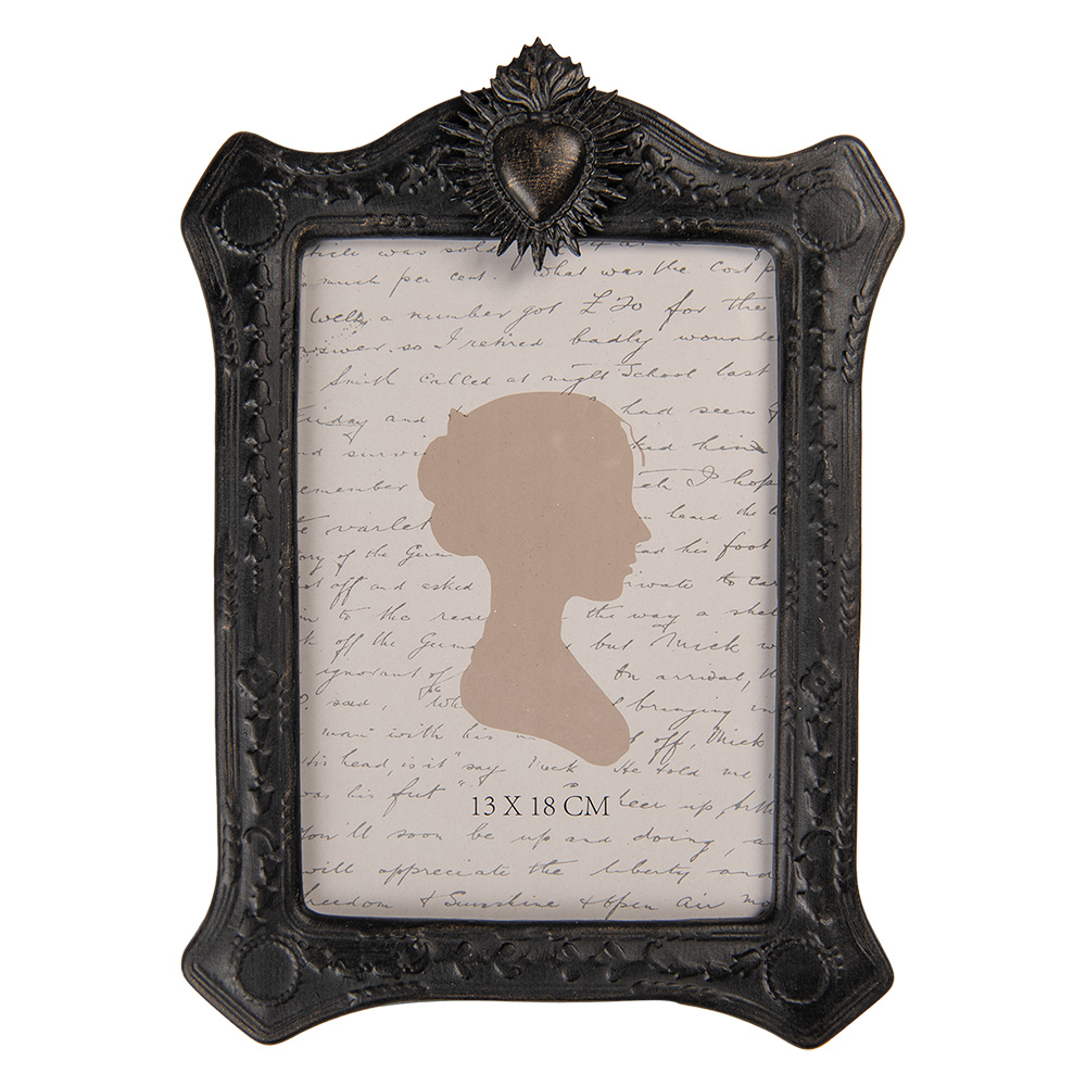 Clayre & Eef | Fotolijst Zwart 18x3x25 cm / 13x18 cm | 2F1239