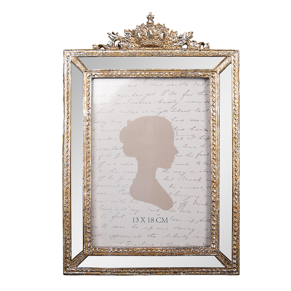 Clayre & Eef | Fotolijst Goudkleurig 17x2x26 cm / 13x18 cm | 2F1325