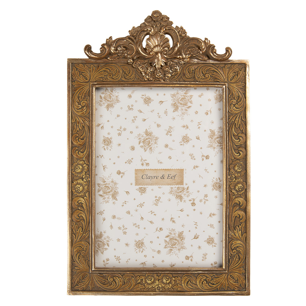 Clayre & Eef | Fotolijst Goudkleurig 17x2x26 cm / 13x18 cm | 2F1349M