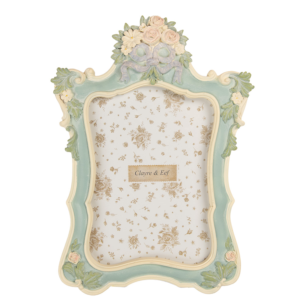 Clayre & Eef | Fotolijst Groen Beige 19x2x26 cm / 13x18 cm | 2F1362M