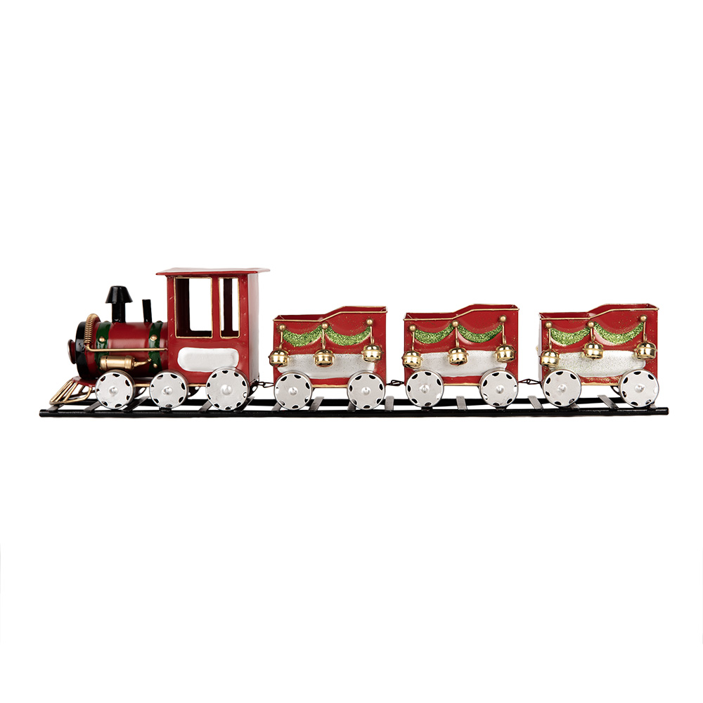 Clayre & Eef | Decoratie Trein Rood 58x12x14 cm | 5Y1299