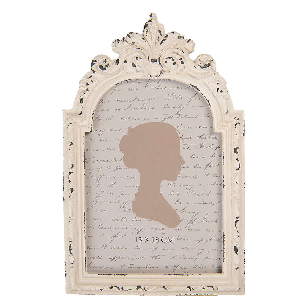 Clayre & Eef | Fotolijst Wit 16x2x25 cm / 13x18 cm | 2F1244