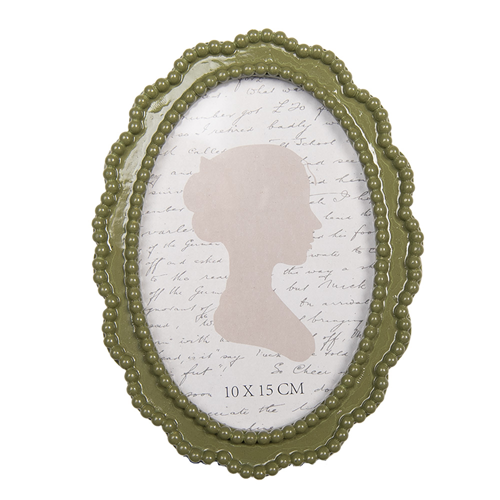 Clayre & Eef | Fotolijst Groen 13x2x18 cm / 10x15 cm | 2F1315