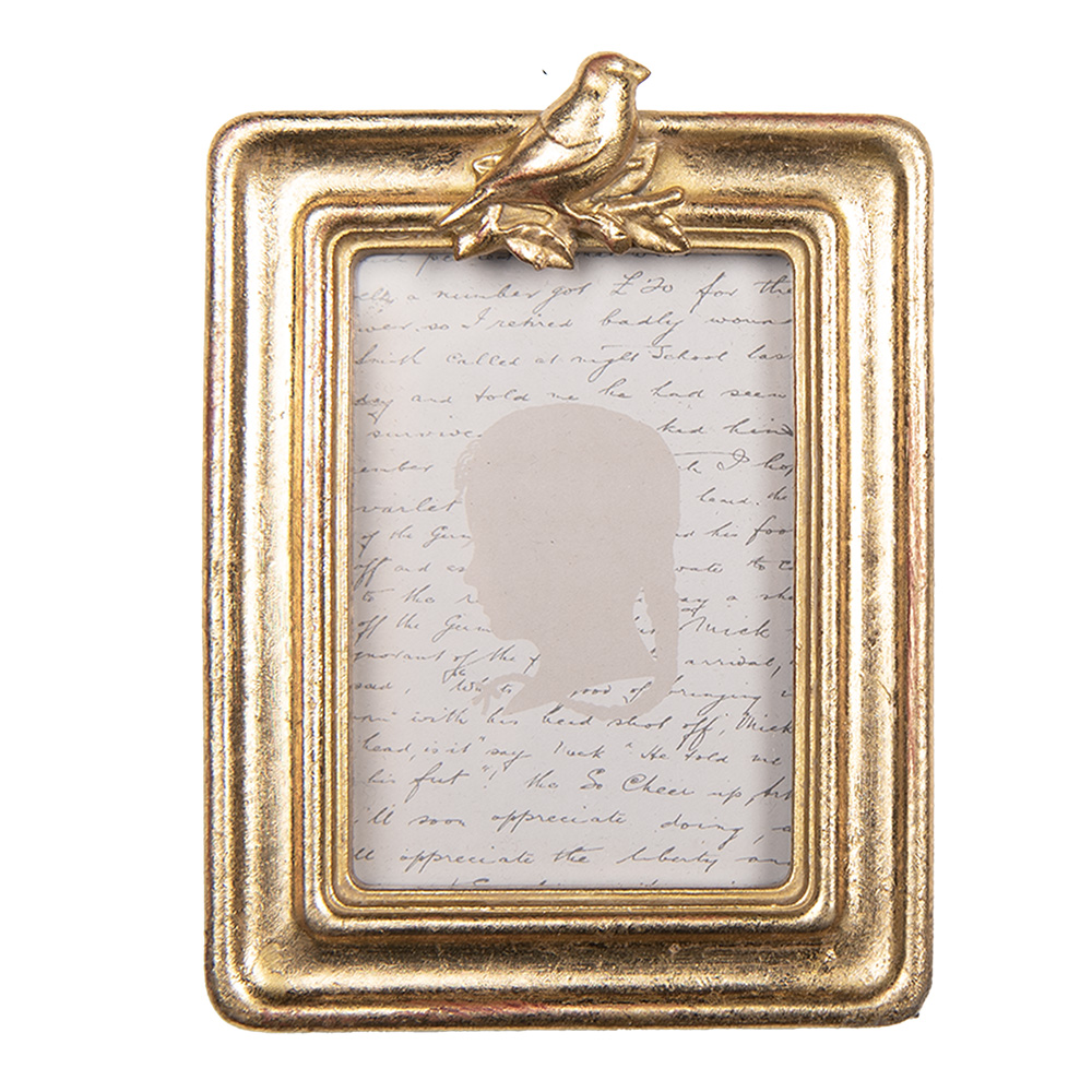 Clayre & Eef | Fotolijst Goudkleurig 9x2x12 cm / 6x9 cm | 2F1327
